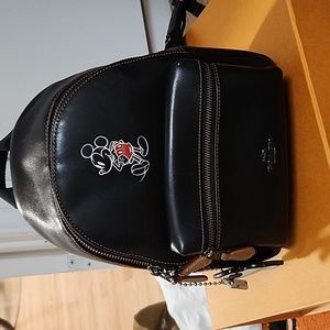 Disney x Coach ladies back pack free key chain same Disney collection